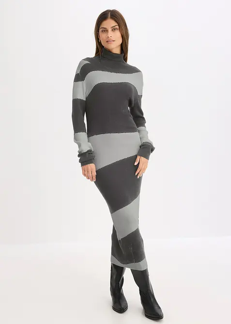 Abito in maglia di fine misto viscosa, bonprix