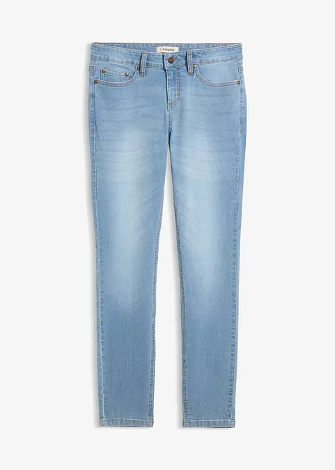 Jeans skinny elasticizzati, vita media, bonprix