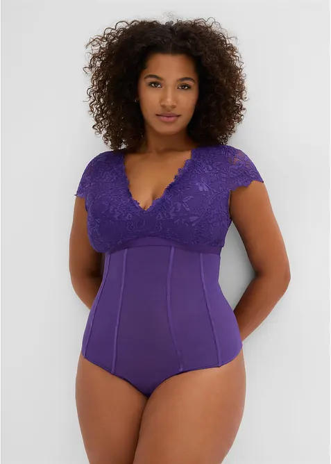 Body con pizzo morbido, bonprix