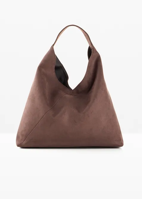 Borsa shopper in similpelle scamosciata, bonprix