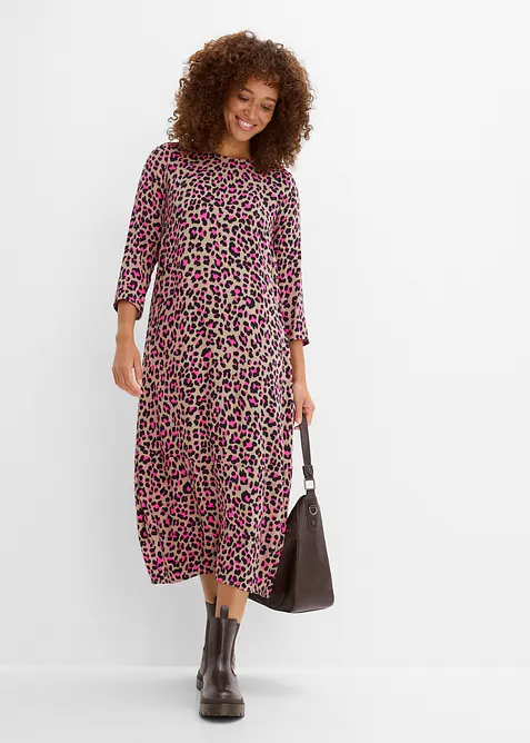 Abito midi in viscosa fluida, bonprix