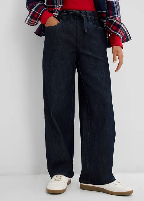 Jeans straight, vita media, bonprix