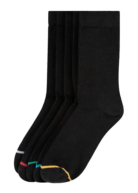 Calzini con cotone biologico (pacco da 5 paia), bonprix