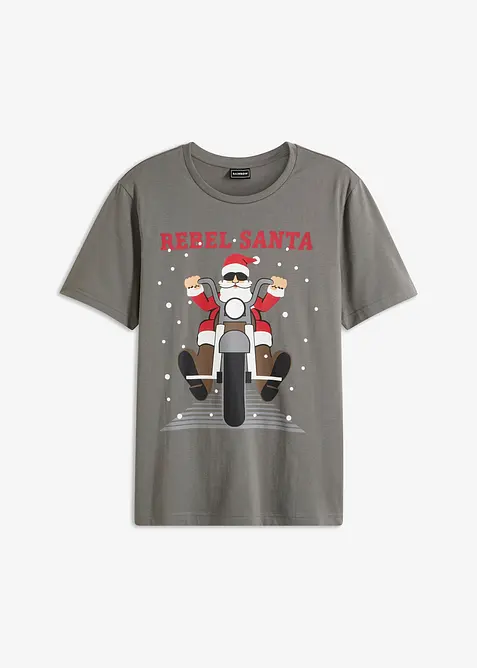 T-shirt natalizia in puro cotone biologico, bonprix