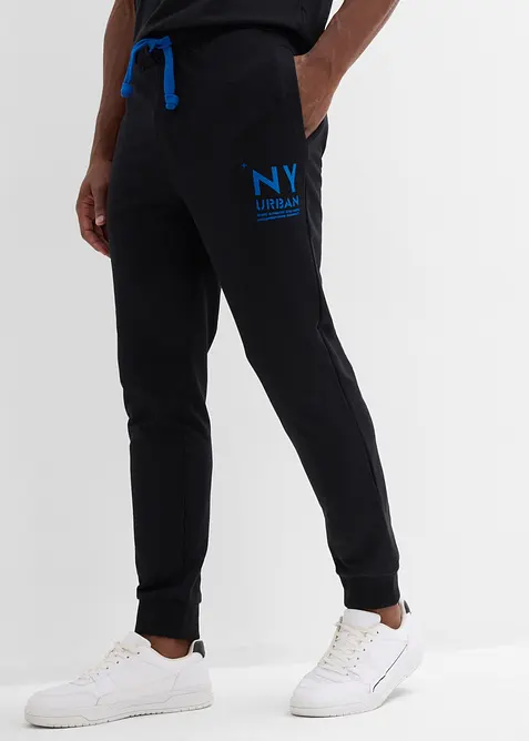 Pantaloni da jogging con dettagli a contrasto, bonprix