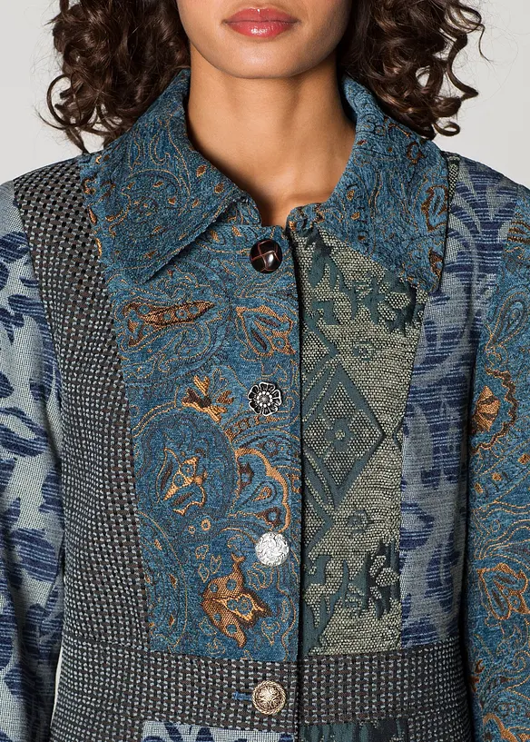 Cappotto corto dal design jacquard elaborato, bonprix