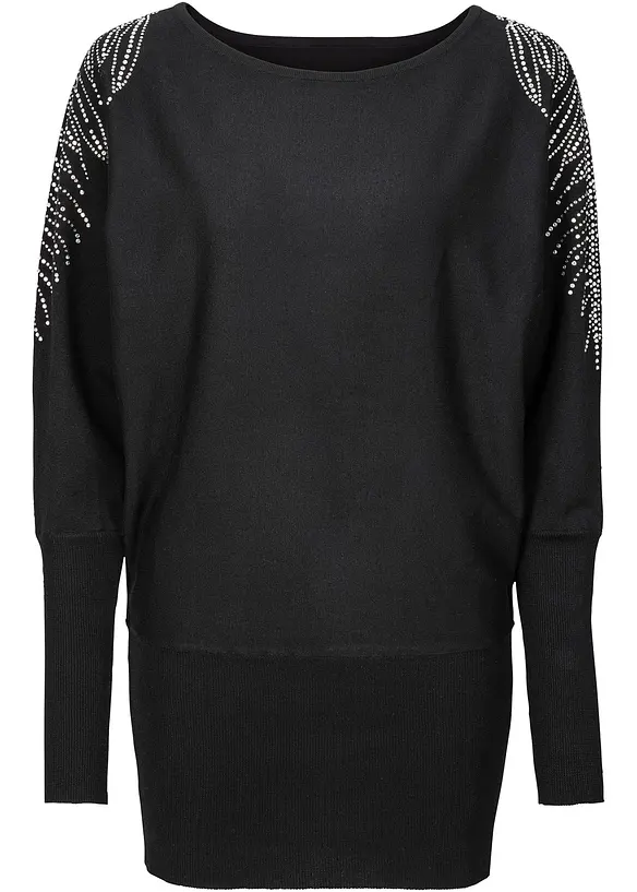 Maglione in filato fine misto viscosa, bonprix
