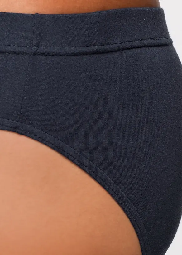 Slip alto con morbido cotone (pacco da 5), bonprix