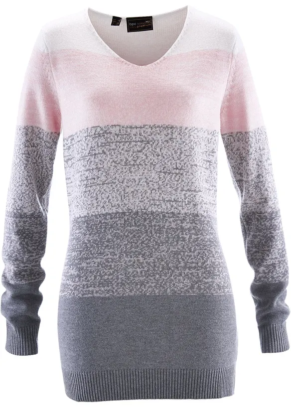 Maglione lungo con cachemire, bonprix