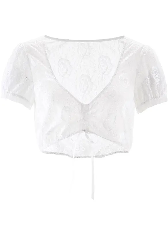 Camicetta bavarese in pizzo, bonprix