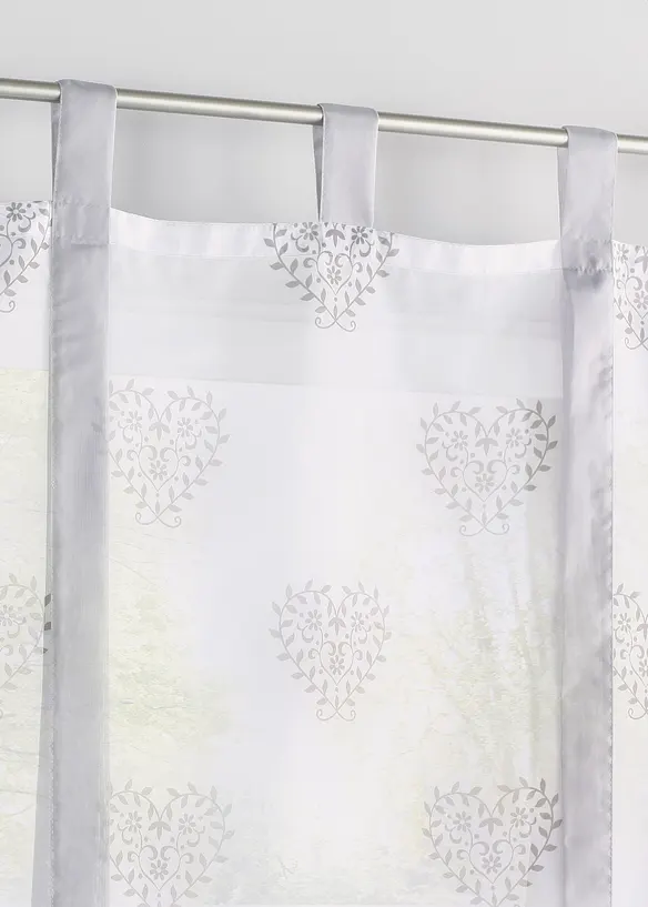 Tenda a pacchetto con cuori e fiocchi in poliestere riciclato, bonprix