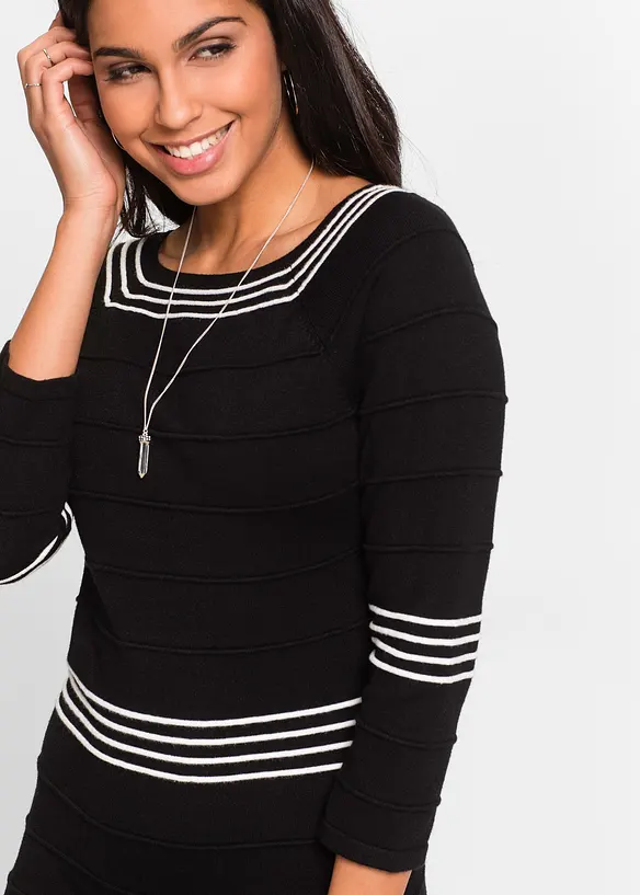 Abito in maglia fluente di misto viscosa, bonprix