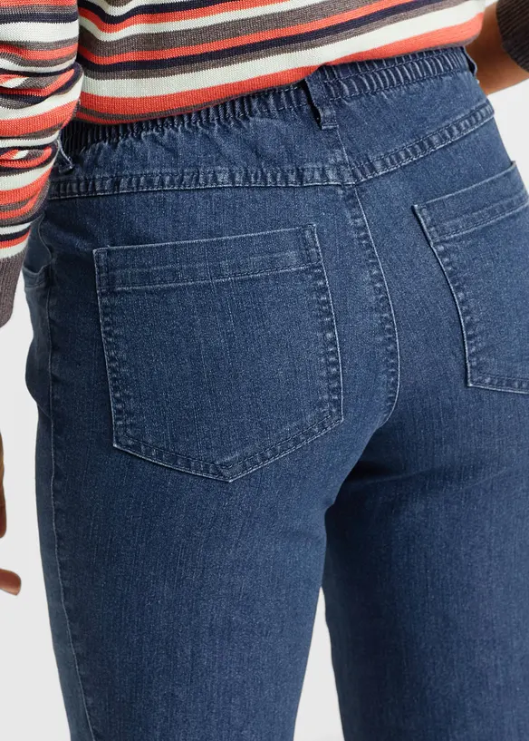 Jeans straight, vita media (pacco da 2), bonprix