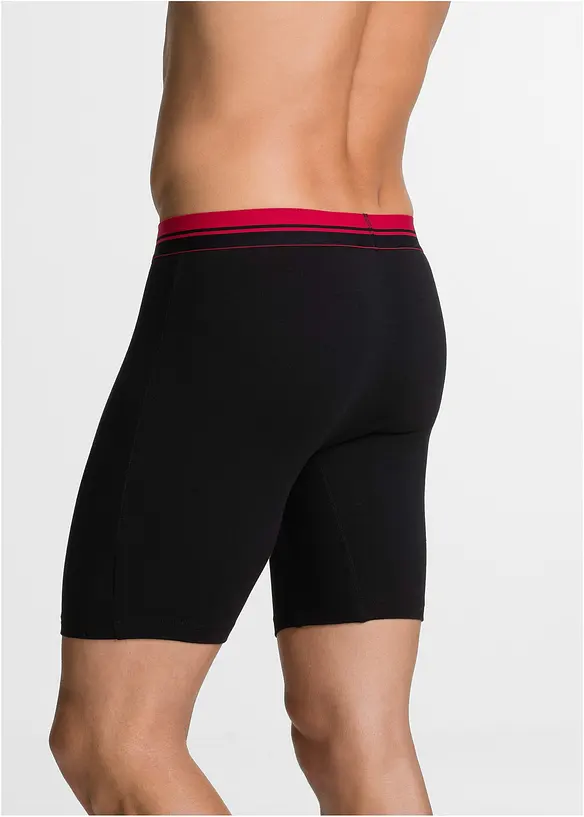 Boxer aderenti lunghi con cotone (pacco da 2), bonprix