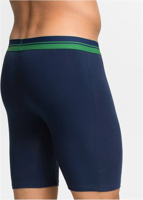 Boxer aderenti lunghi con cotone (pacco da 2), bonprix