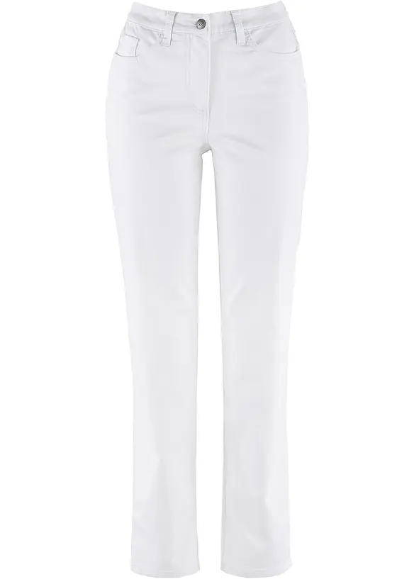 Jeans elasticizzati straight, vita media, bonprix