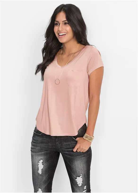 T-shirt in morbida viscosa, bonprix