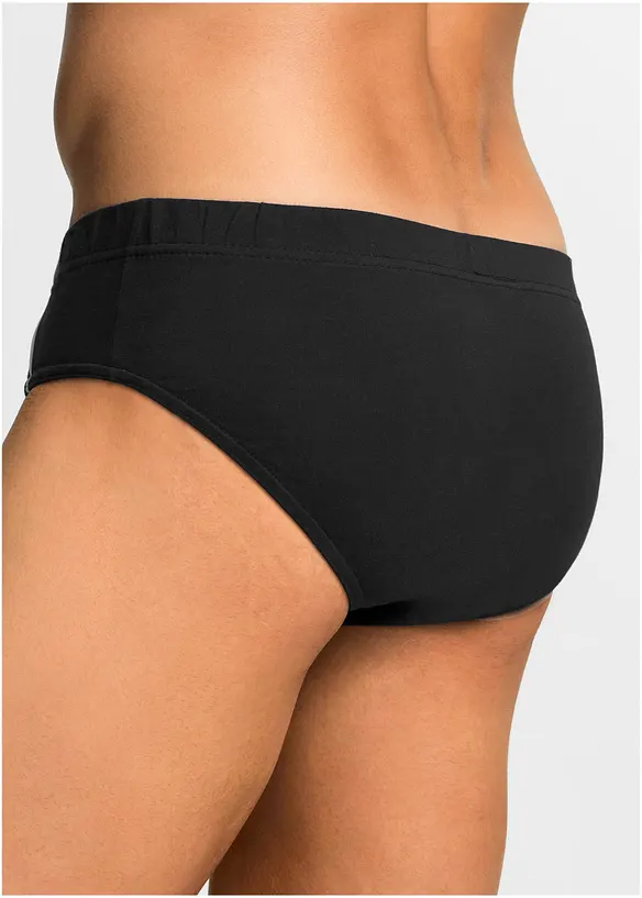 Slip alto con cotone (pacco da 5), bonprix