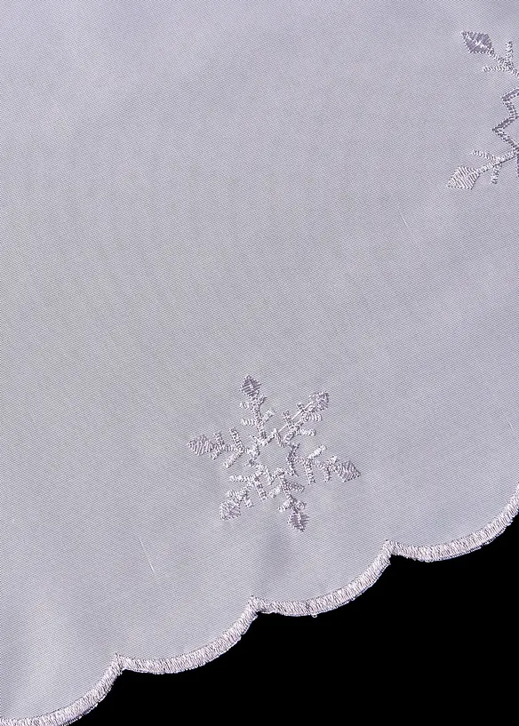 Tenda a vetro con ricami invernali (pacco da 1), bonprix