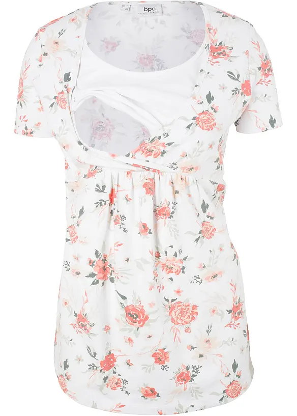 Maglia pr&eacute;maman / da allattamento 2 in 1 in cotone biologico, bonprix