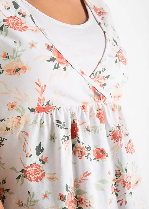 Maglia pr&eacute;maman / da allattamento 2 in 1 in cotone biologico, bonprix