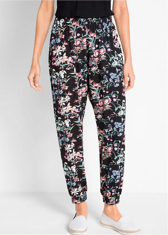 Pantaloni alla turca in misto viscosa, bonprix