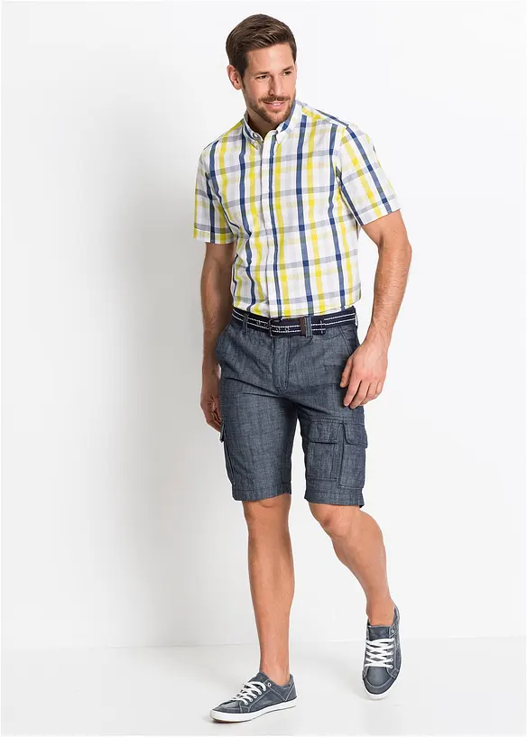 Bermuda cargo in puro cotone, loose fit, bonprix