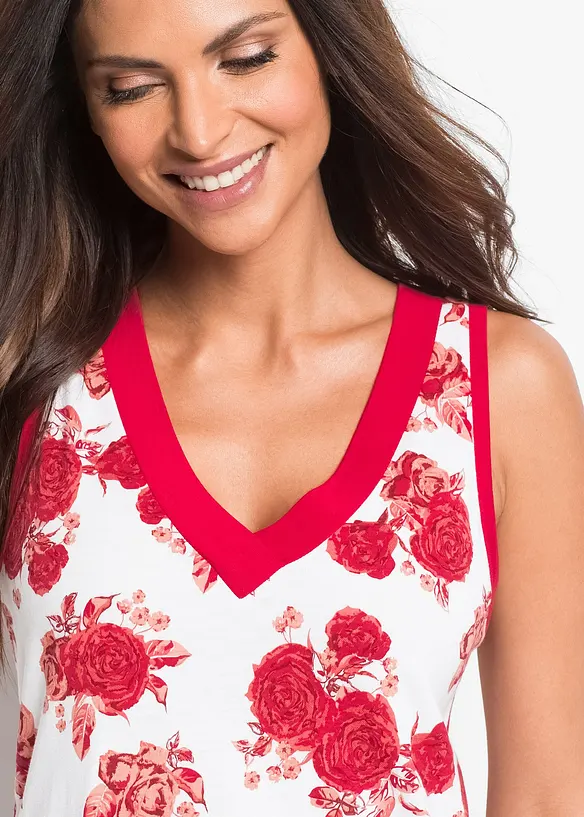 Camicia da notte corta in misto viscosa morbido, bonprix