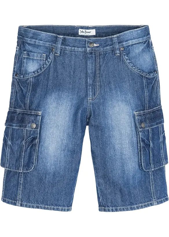 Bermuda cargo in jeans, regular fit, bonprix