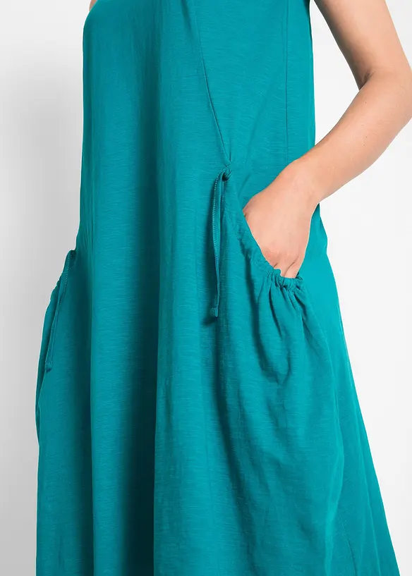 Abito in jersey di cotone con tasche, bonprix