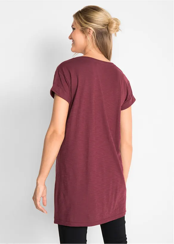 T-shirt lunga in puro cotone, bonprix