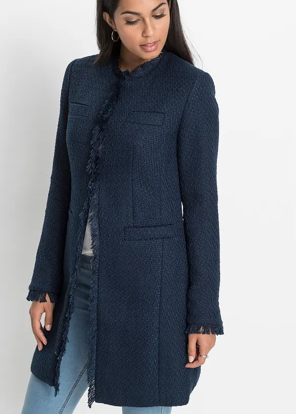 Blazer lungo in bouclé, bonprix