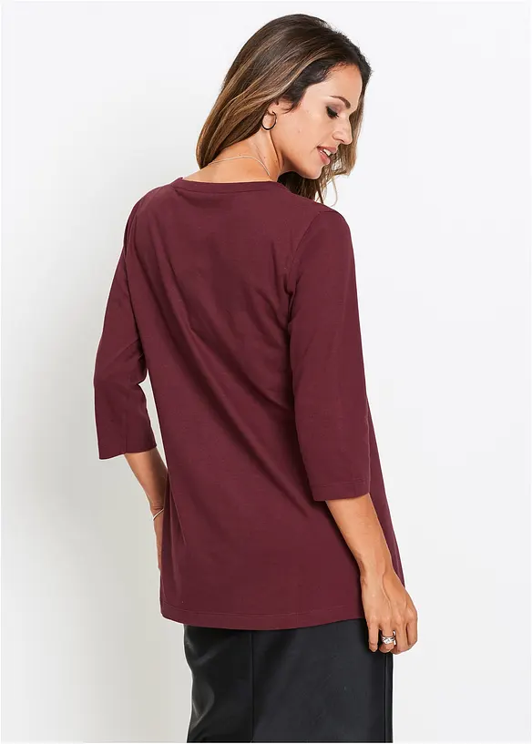 Maglia lunga in puro cotone, bonprix