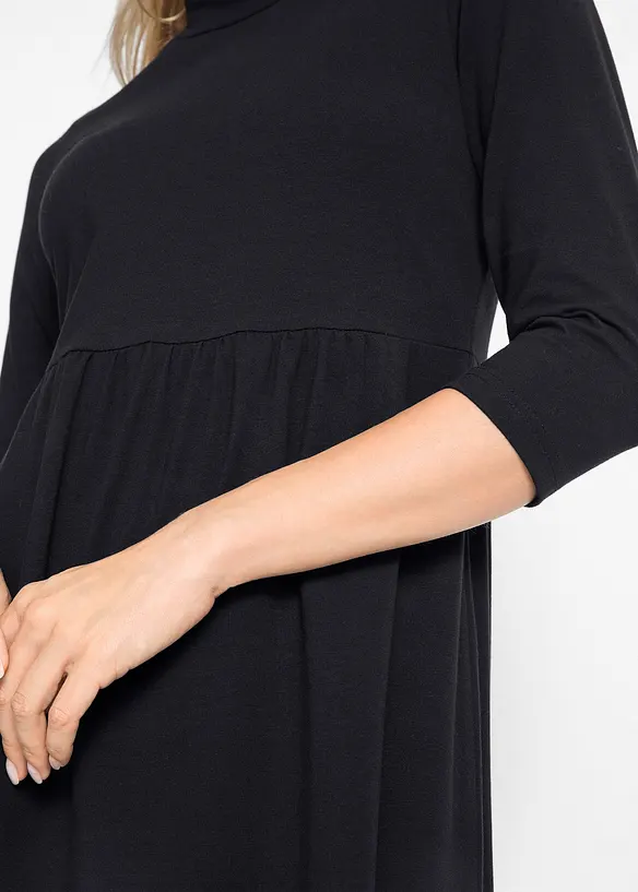 Abito midi in maglina con maniche a 3/4, bonprix