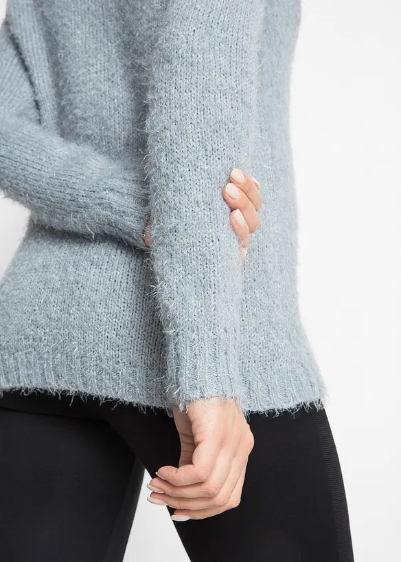 Maglione natalizio con renna di paillettes, bonprix