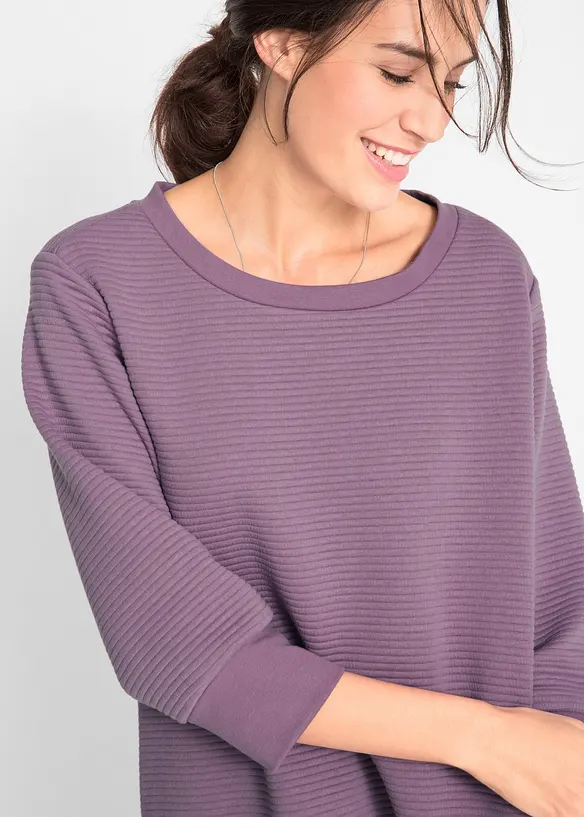 Felpa lunga con viscosa, bonprix