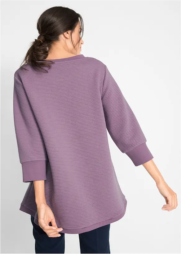 Felpa lunga con viscosa, bonprix