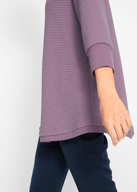 Felpa lunga con viscosa, bonprix