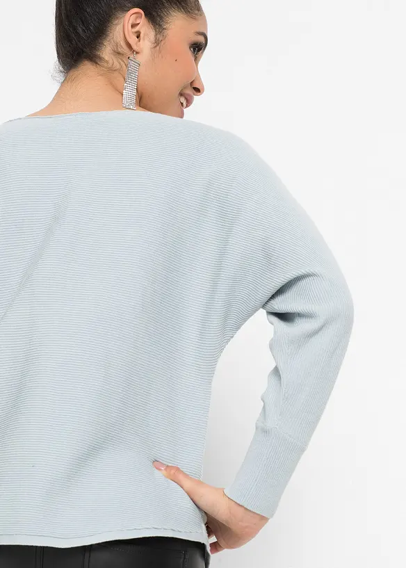Maglione oversize a costine, bonprix