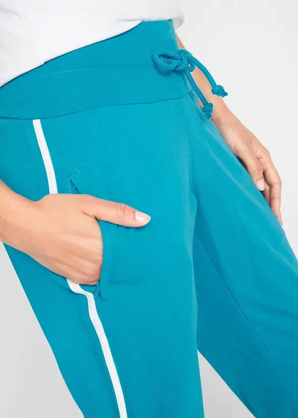 Pantaloni capri da jogging in cotone (pacco da 2), bonprix