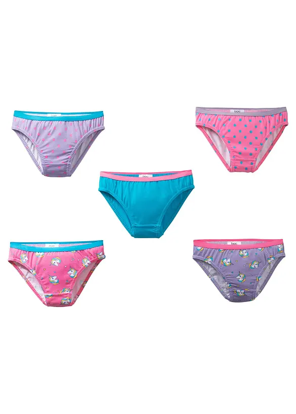 Slip con morbido cotone (pacco da 5), bonprix