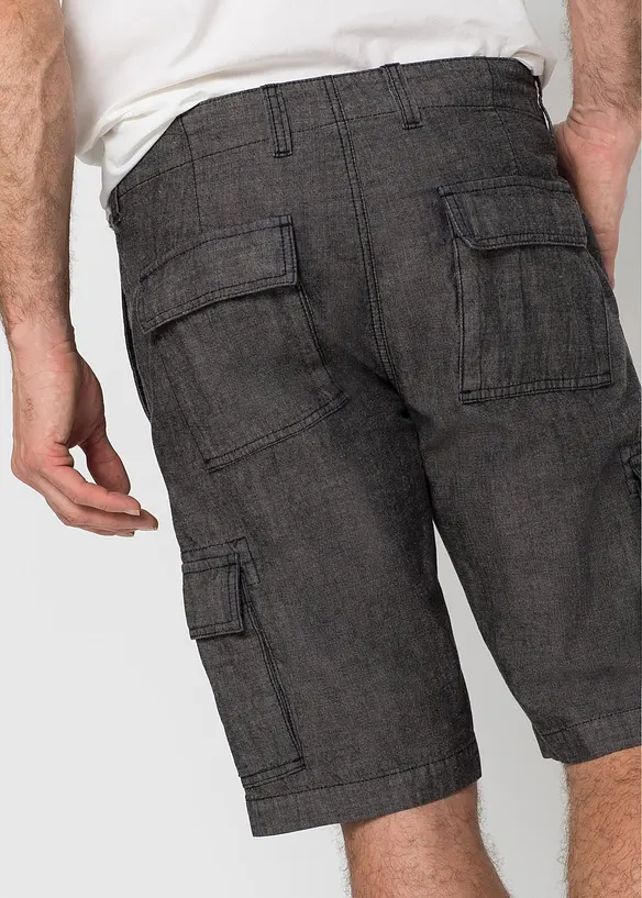 Bermuda cargo in puro cotone, loose fit, bonprix