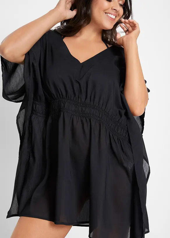 Tunica copricostume trasparente con scollo a V, bonprix