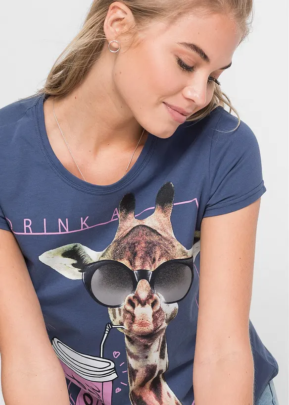 T-shirt in puro cotone, bonprix