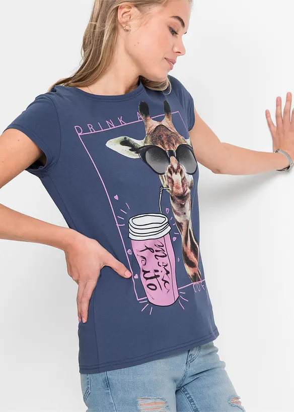 T-shirt in puro cotone, bonprix