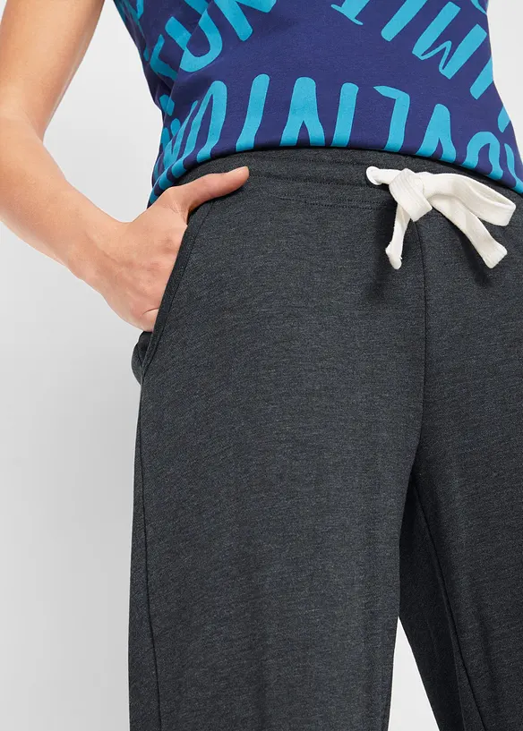 Pantaloni in felpa con cinta comoda, bonprix