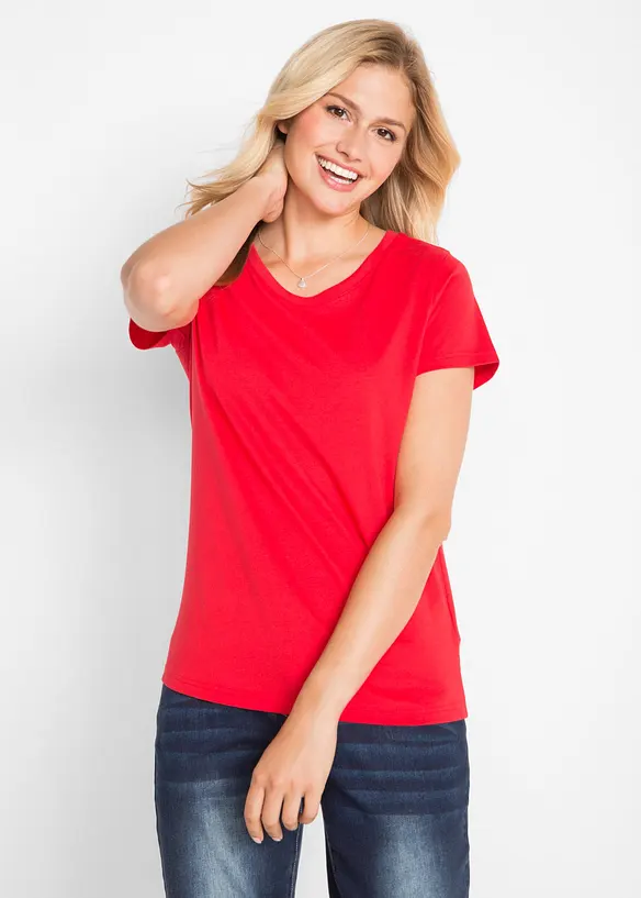 Maglia con scollo rotondo (pacco da 5), bonprix