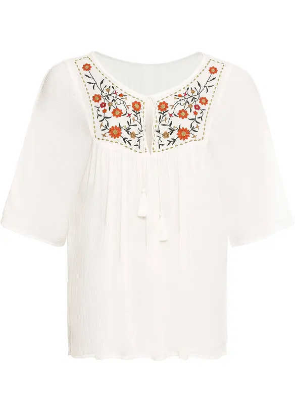 Tunica crinkle in viscosa morbida, bonprix