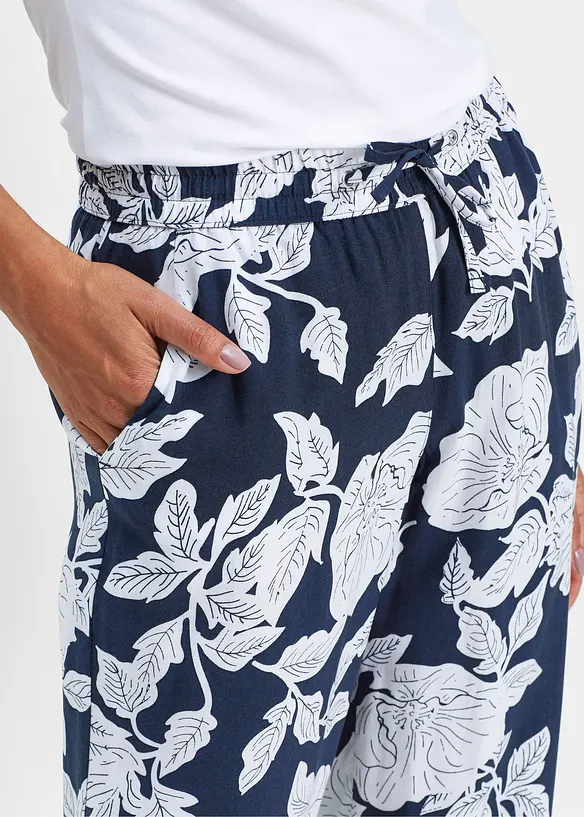 Pantaloni a palazzo in viscosa fluente, bonprix