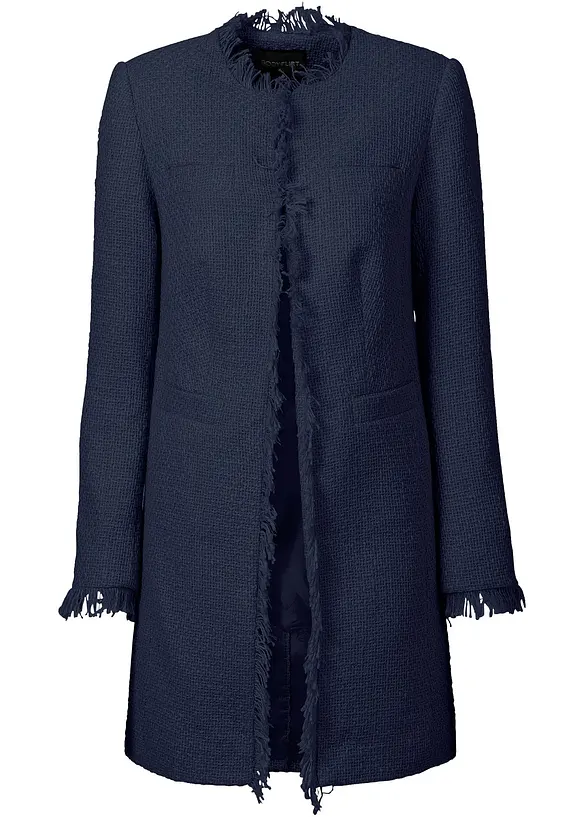 Blazer lungo in bouclé, bonprix
